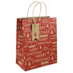Picture of RED MERRY CHRISTMAS GIFT BAGS